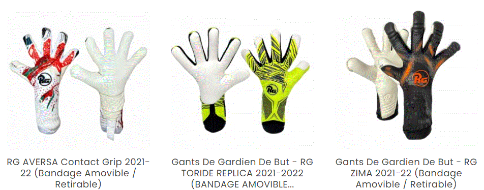 Photo de gants de foot avec coutures hybrides 