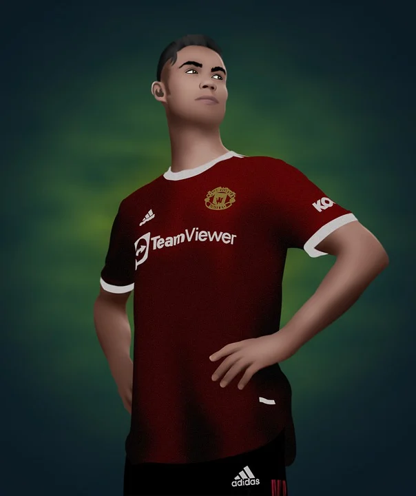 Portrait de Cristiano Ronaldo sous les couleurs de Manchester United