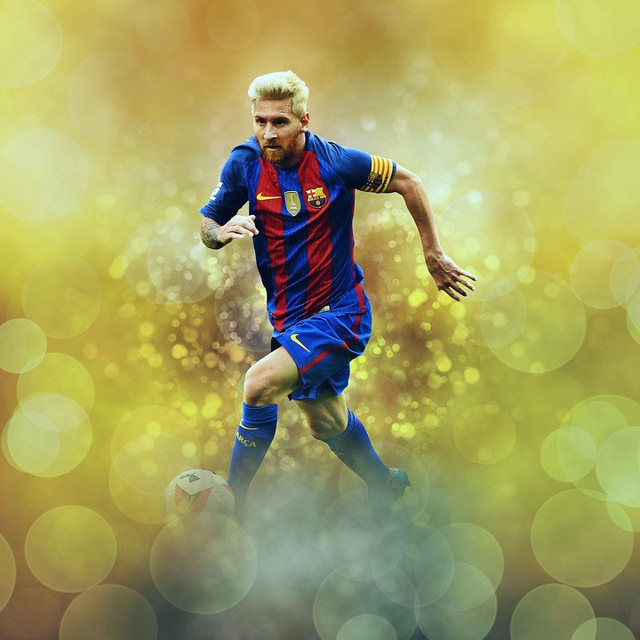 Le joueur de foot Lionel Messi